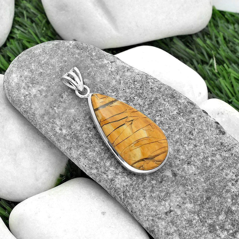 Natural Brecciated Mookaite Pendant P-1002 SDP102194