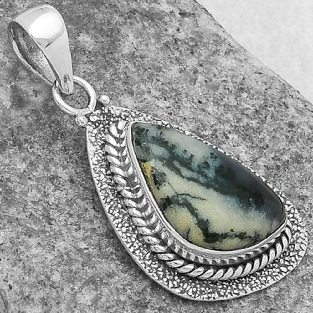 Natural Amethyst Sage Agate - Nevada Pendant P-1181 SDP102554