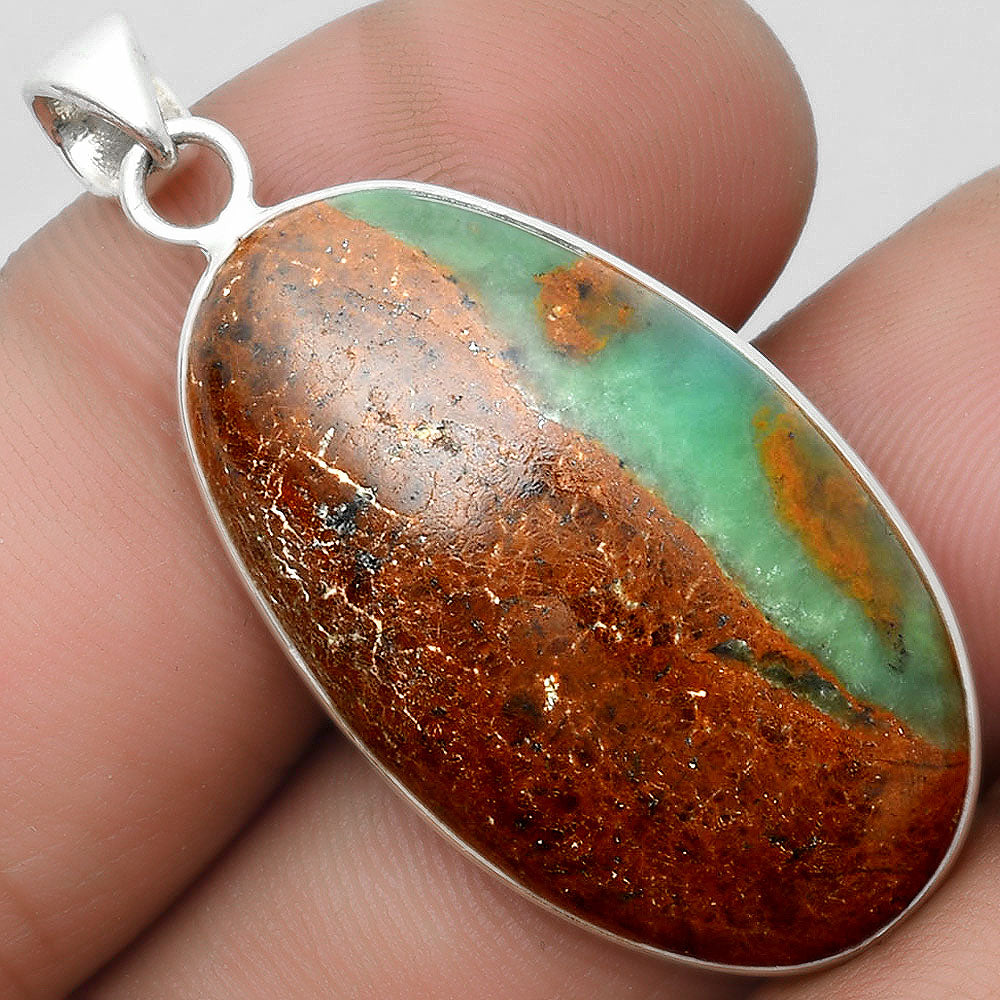 Natural Boulder Chrysoprase Australia Pendant P-1001 SDP104084