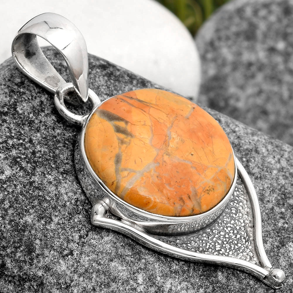 Natural Maligano Jasper - Indonesia Pendant P-1393 SDP104769