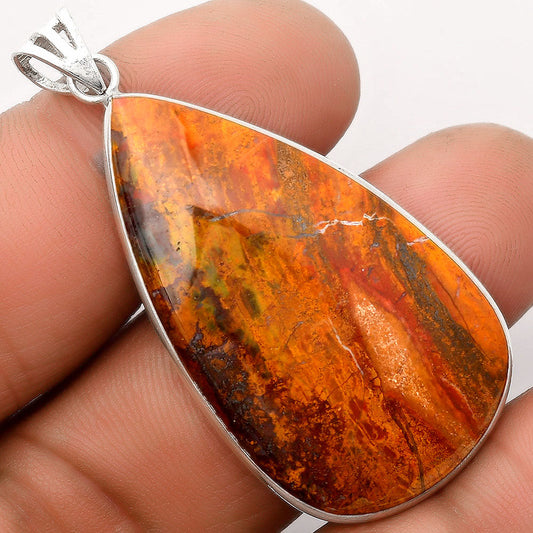 Natural Rhyolite - Rainforest Jasper Pendant P-1001 SDP106467