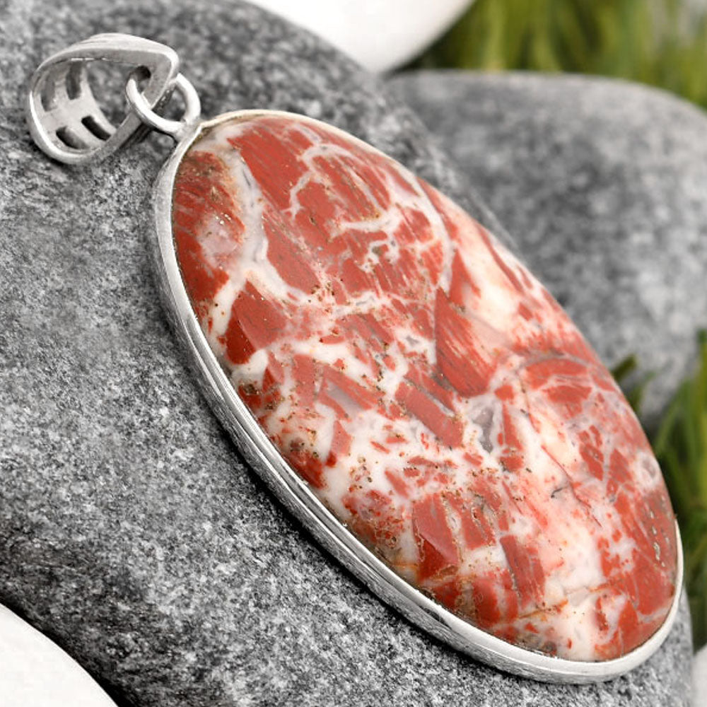 Natural Rosetta Picture Jasper Pendant P-1001 SDP106555