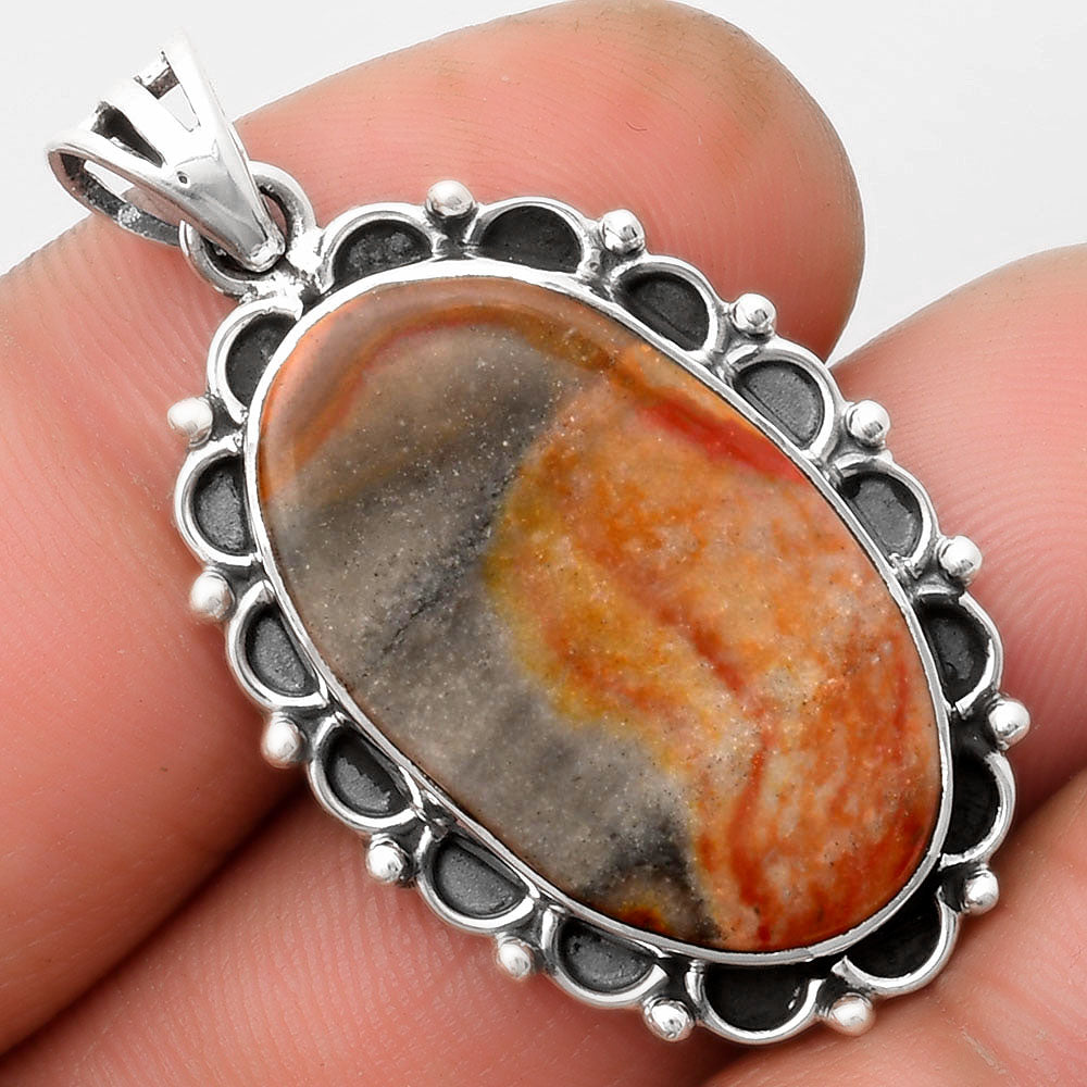 Natural Polygram Jasper Pendant P-1080 SDP109029