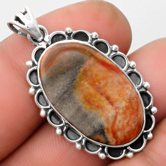 Natural Polygram Jasper Pendant P-1080 SDP109029