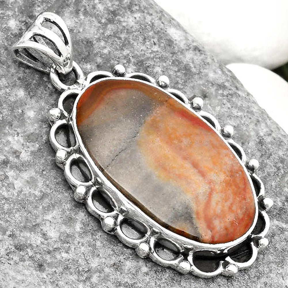 Natural Polygram Jasper Pendant P-1080 SDP109029