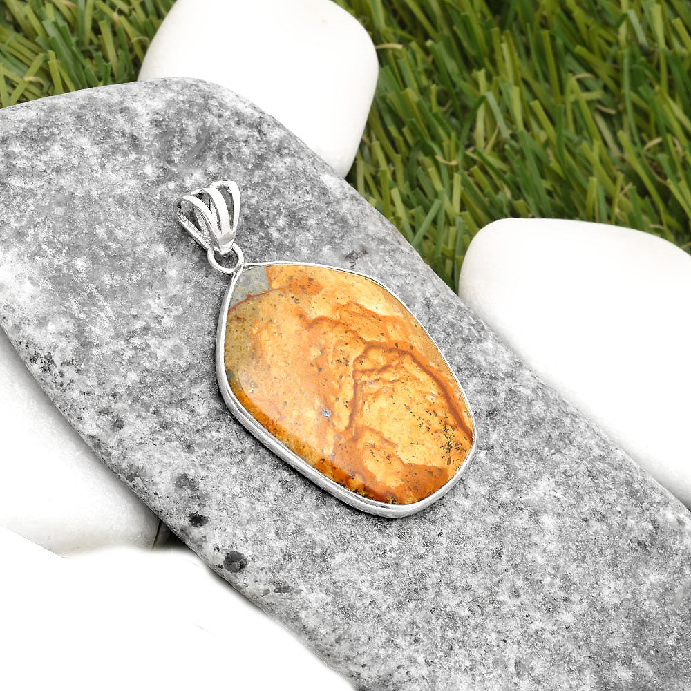 Natural Picture Jasper Pendant P-1001 SDP109294