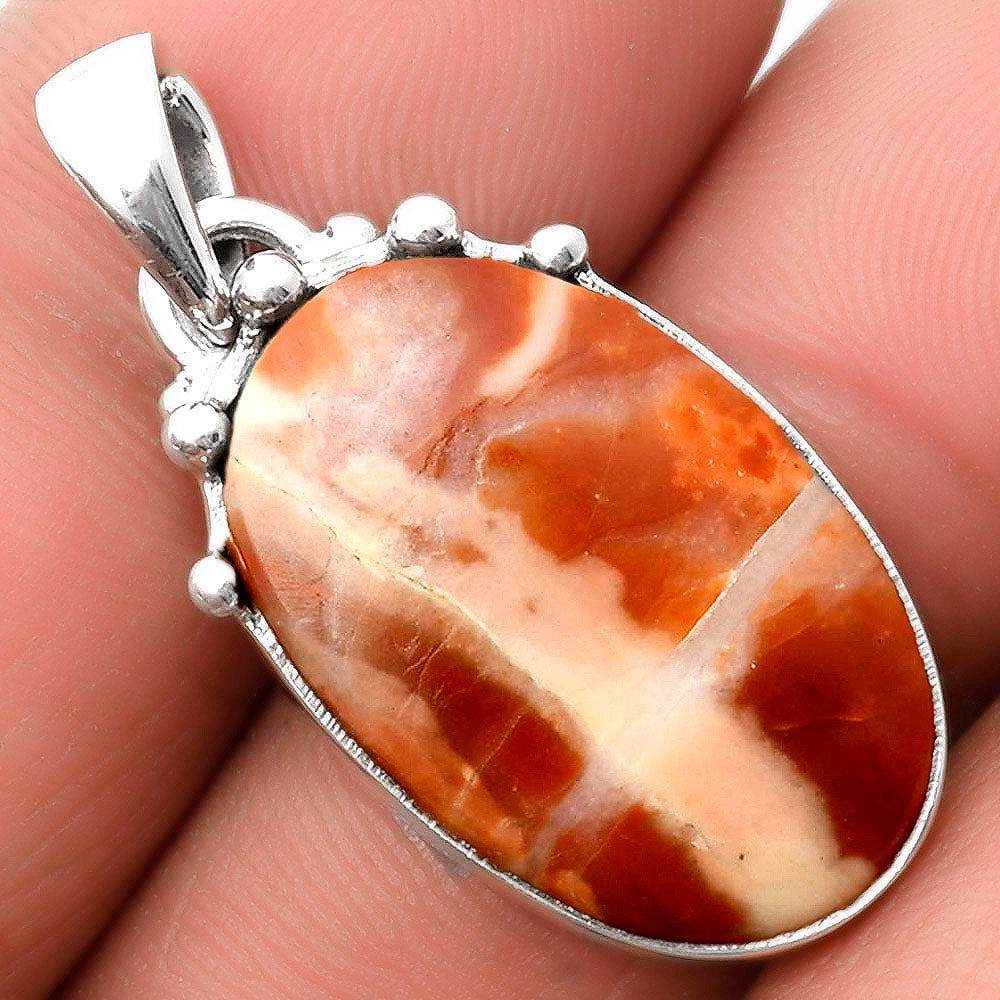 Natural Red Mookaite Pendant P-1349 SDP109920