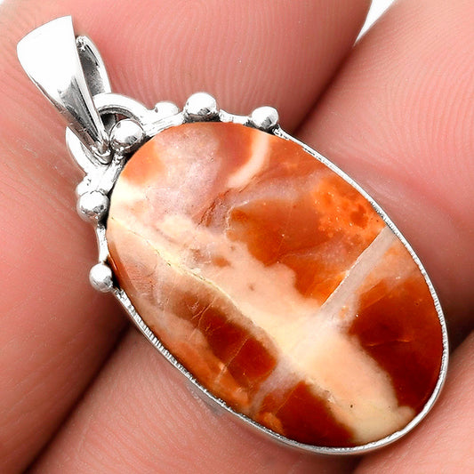 Natural Red Mookaite Pendant P-1349 SDP109920