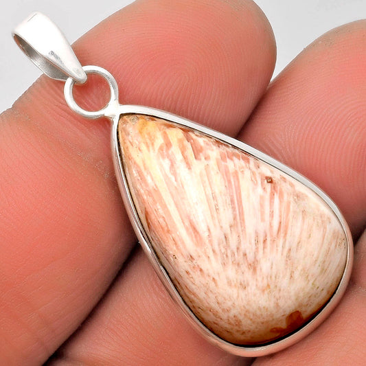 Natural Orange Scolecite - India Pendant P-1001 SDP110569