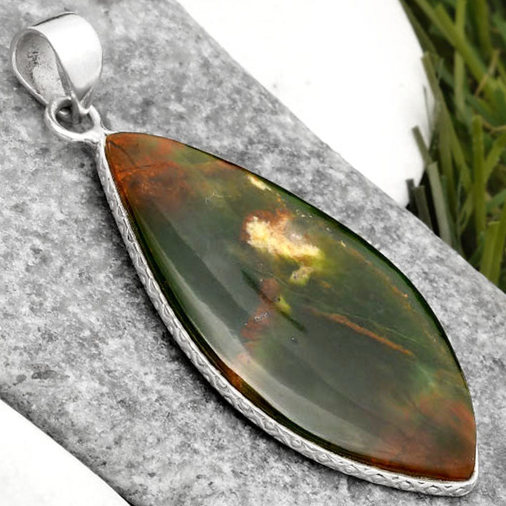 Natural Chrome Chalcedony Pendant P-1053 SDP110916