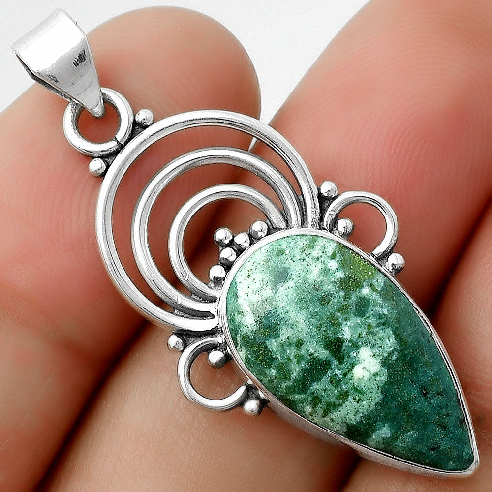 Natural Larsonite Jasper Pendant P-1541 SDP111499