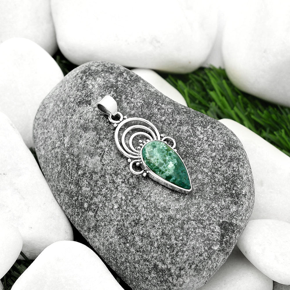 Natural Larsonite Jasper Pendant P-1541 SDP111499