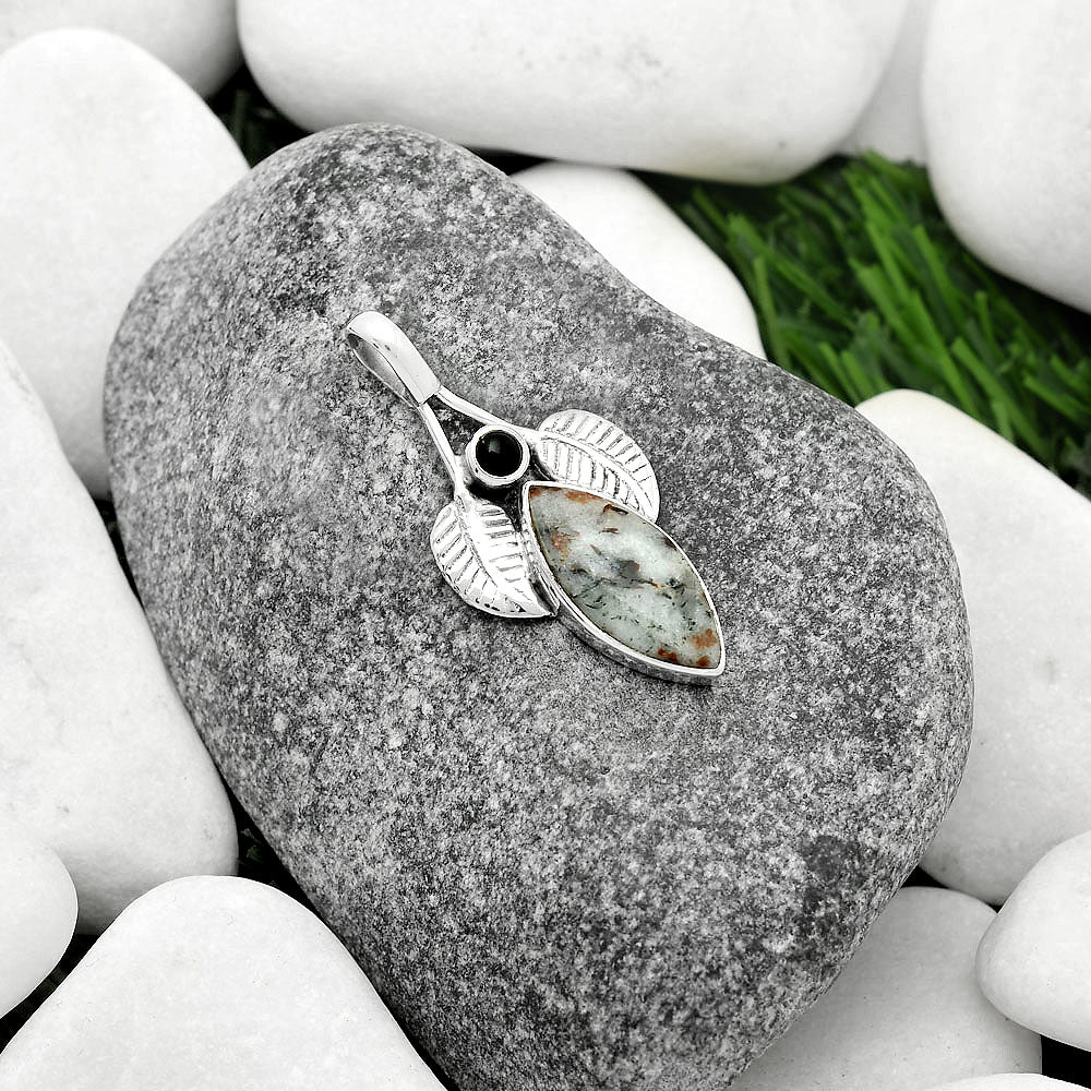 Astrophyllite - Russia & Black Onyx Pendant P-1416 SDP111730