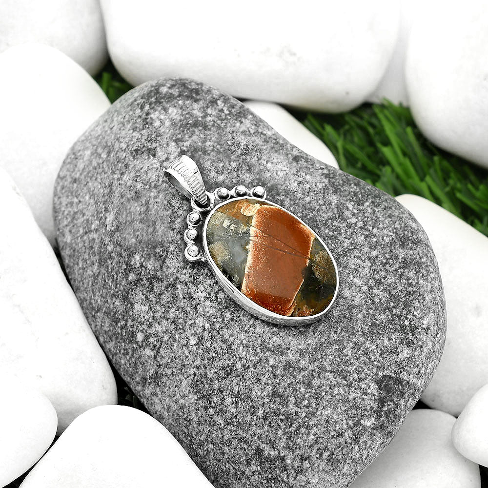 Natural Tabu Jasper Pendant P-1087 SDP112079