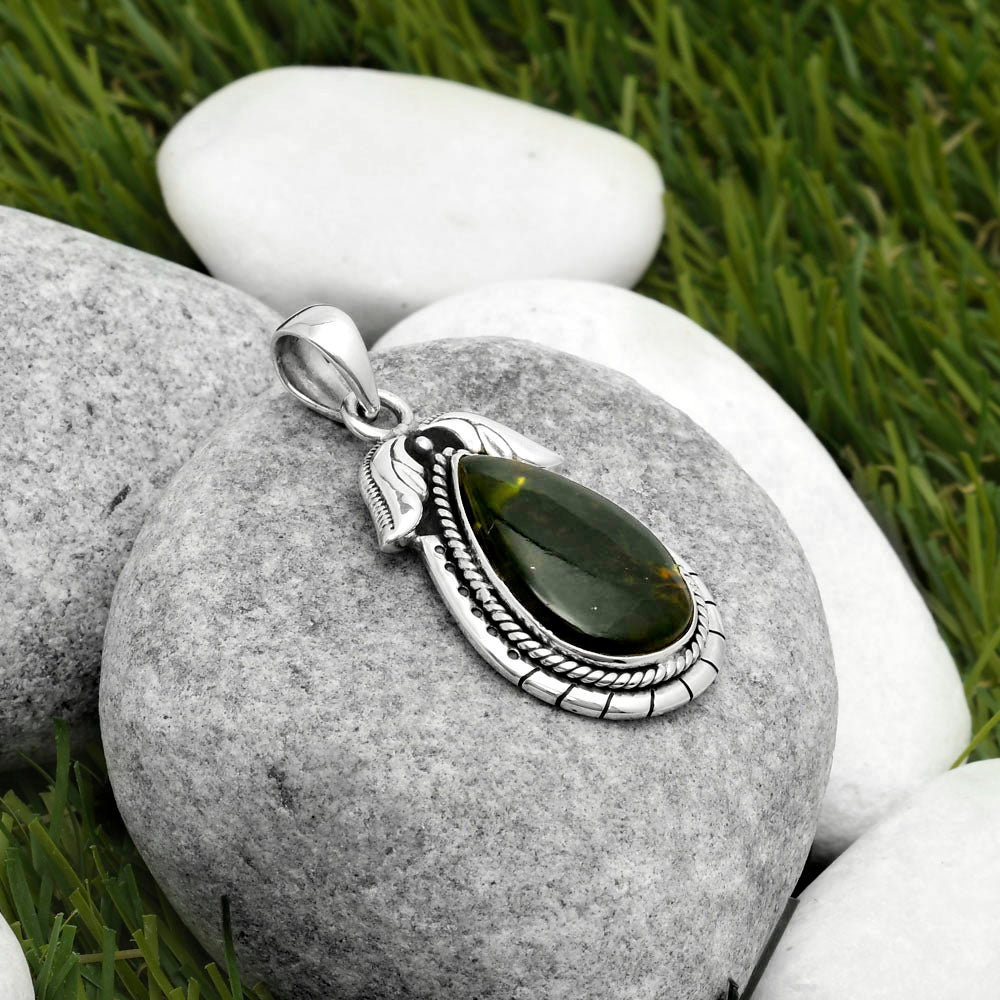 Natural Chrome Chalcedony Pendant P-1567 SDP114588