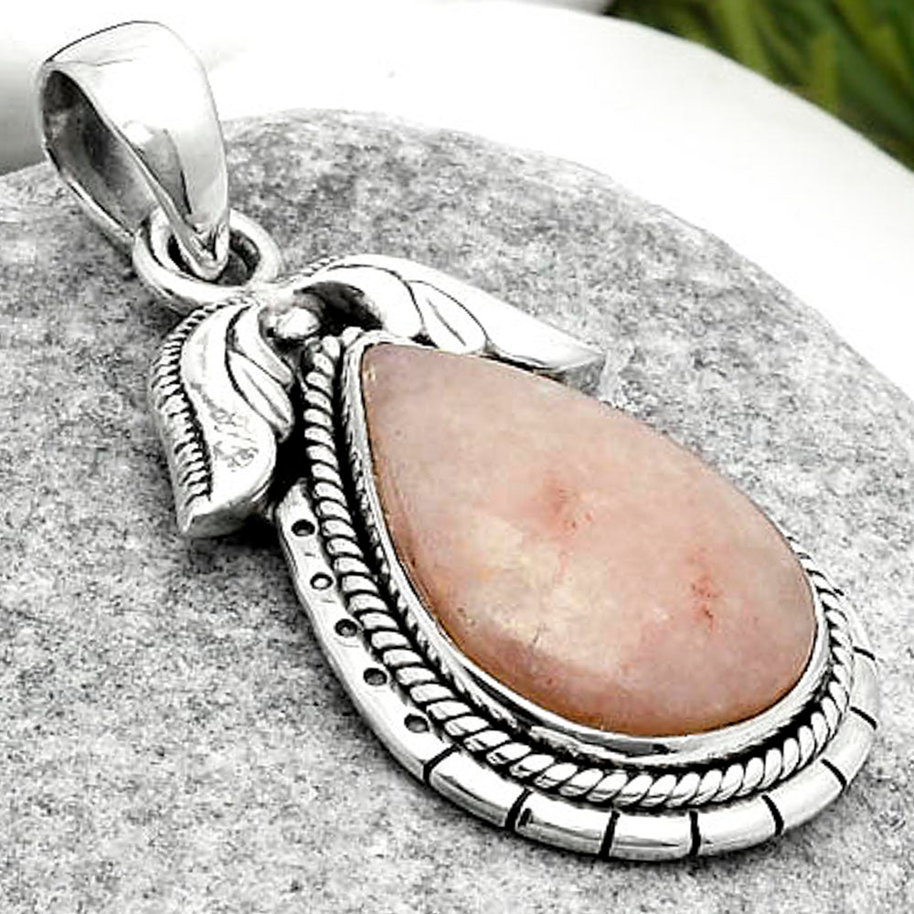 Natural Pink Scolecite Pendant P-1567 SDP114606