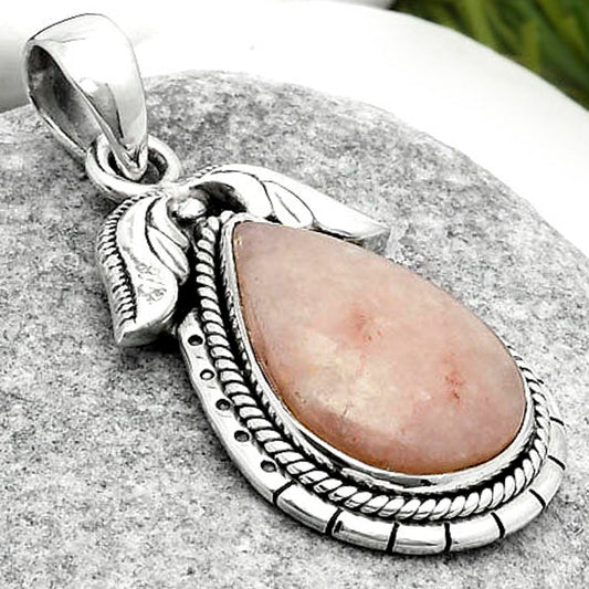 Natural Pink Scolecite Pendant P-1567 SDP114606