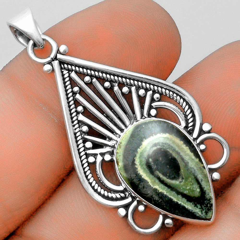 Natural Star Galaxy Jasper Pendant P-1541 SDP115809