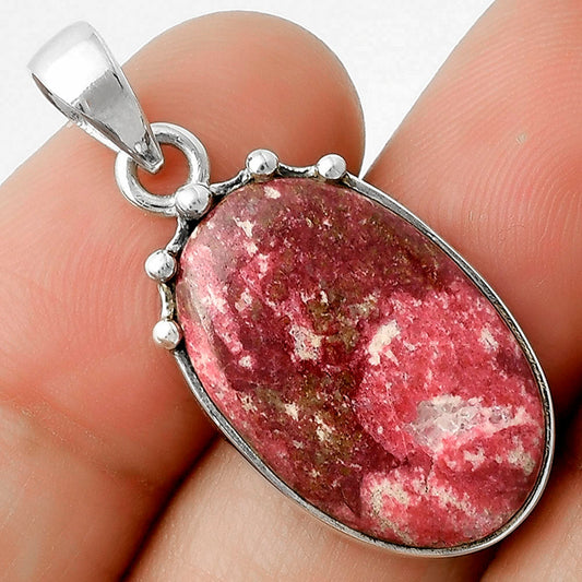 Natural Pink Thulite - Norway Pendant P-1349 SDP116683