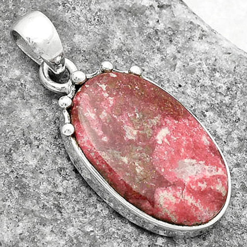 Natural Pink Thulite - Norway Pendant P-1349 SDP116683