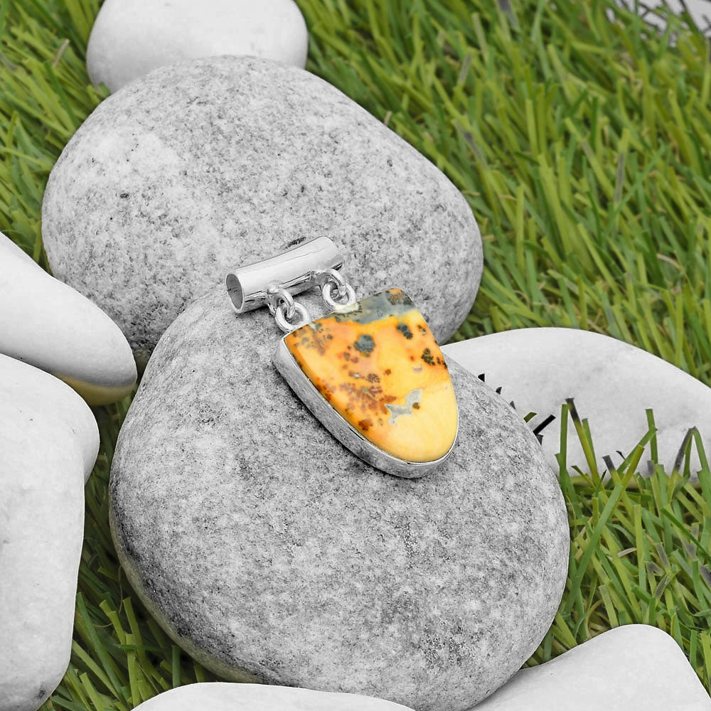 Natural Maligano Jasper - Indonesia Pendant P-1198 SDP117333