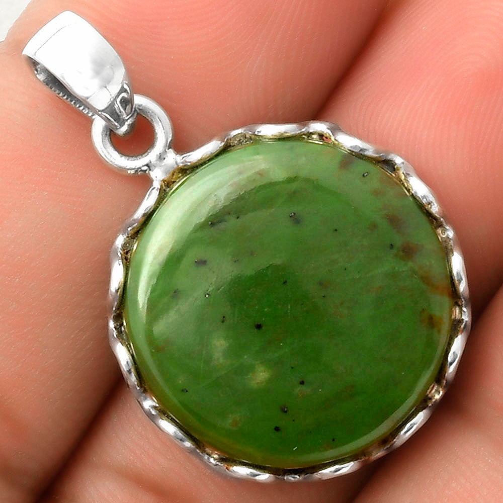Natural Chrome Chalcedony Pendant P-1624 SDP117618