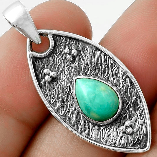 Natural Turquoise Magnesite Pendant P-1524 SDP118146