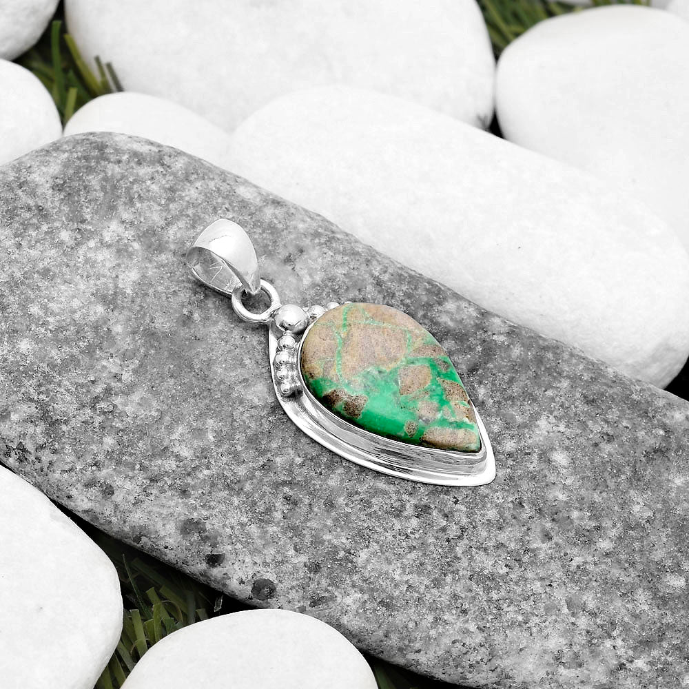 Natural Utah Variscite Pendant P-1350 SDP119809
