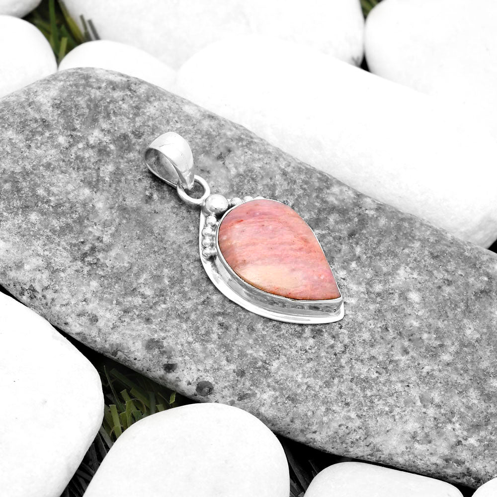 Natural Pink Tulip Quartz Pendant P-1350 SDP119817