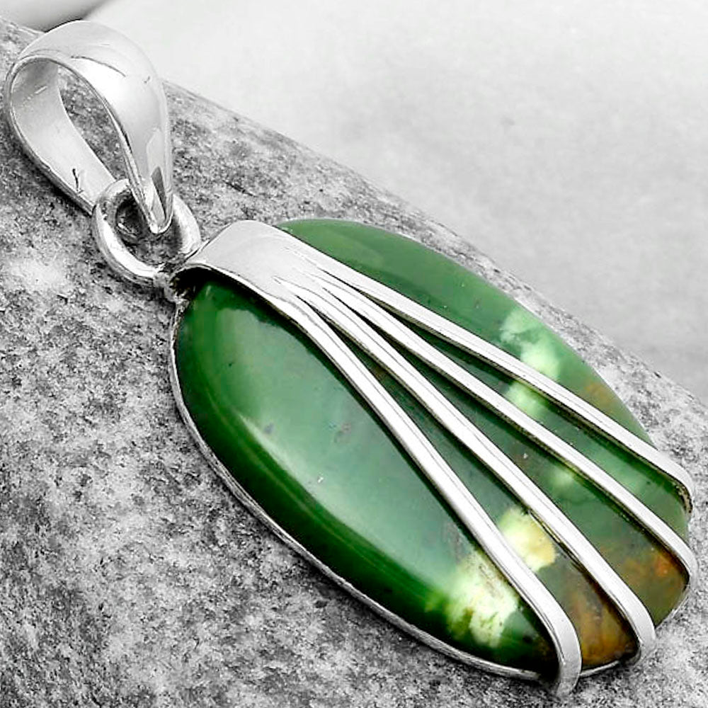 Natural Chrome Chalcedony Pendant P-1302 SDP120983