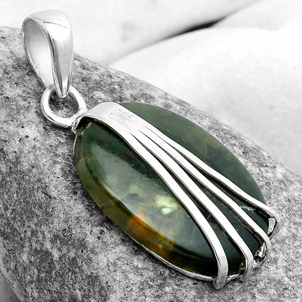 Natural Chrome Chalcedony Pendant P-1302 SDP121007