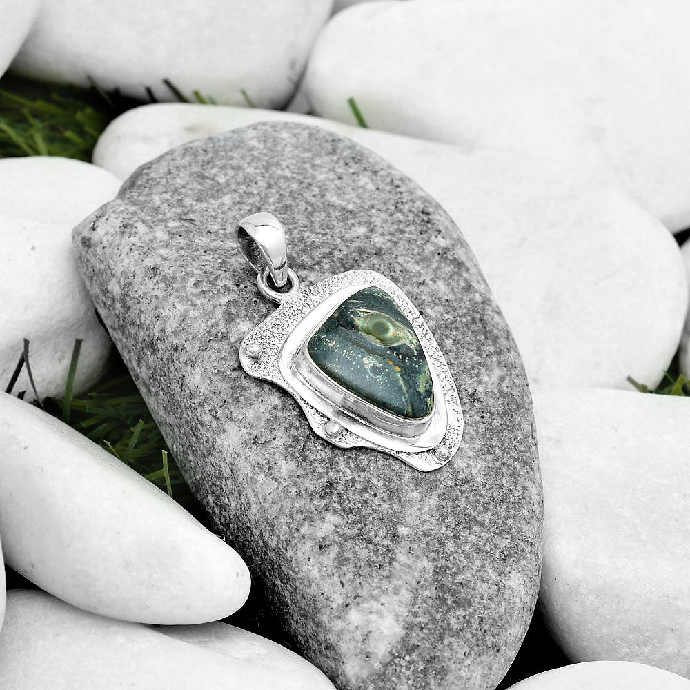 Natural Star Galaxy Jasper Pendant P-1498 SDP121793