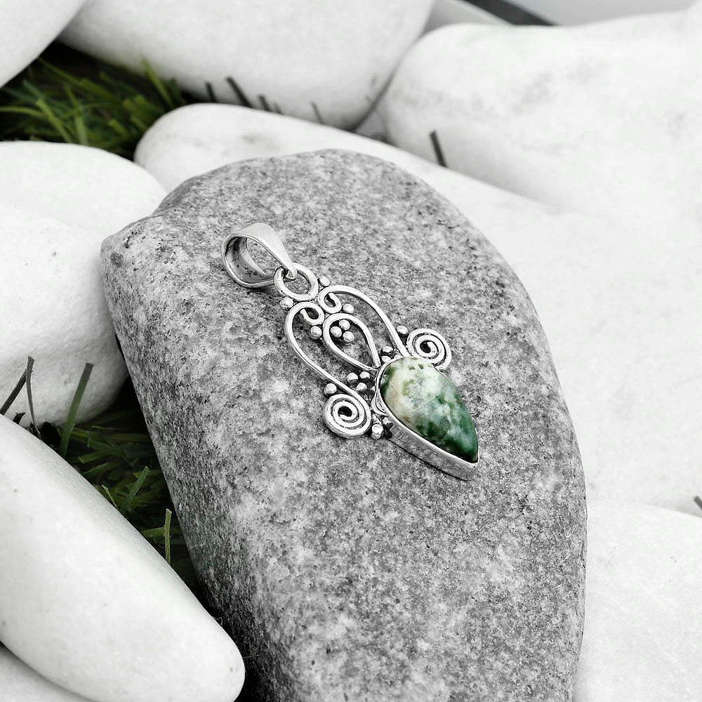 Natural Dioptase Pendant P-1553 SDP121814