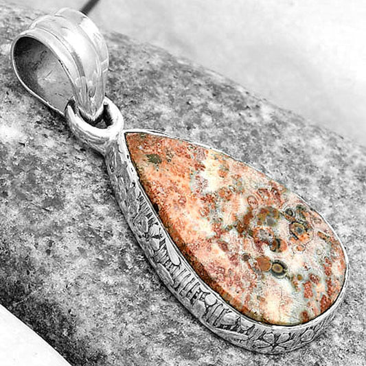 Natural Leopard Skin Jasper Pendant P-1001 SDP123509