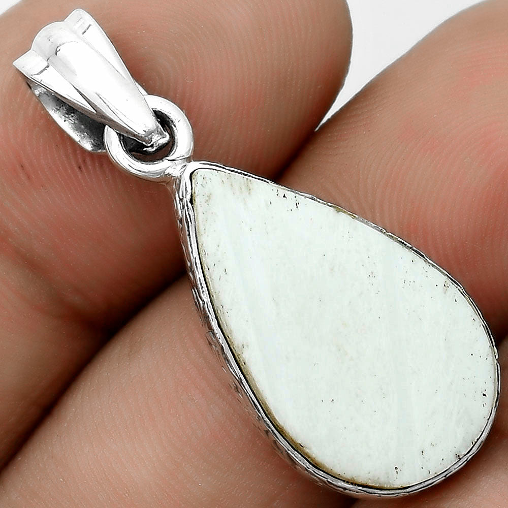 Natural White Scolecite Pendant P-1001 SDP123550