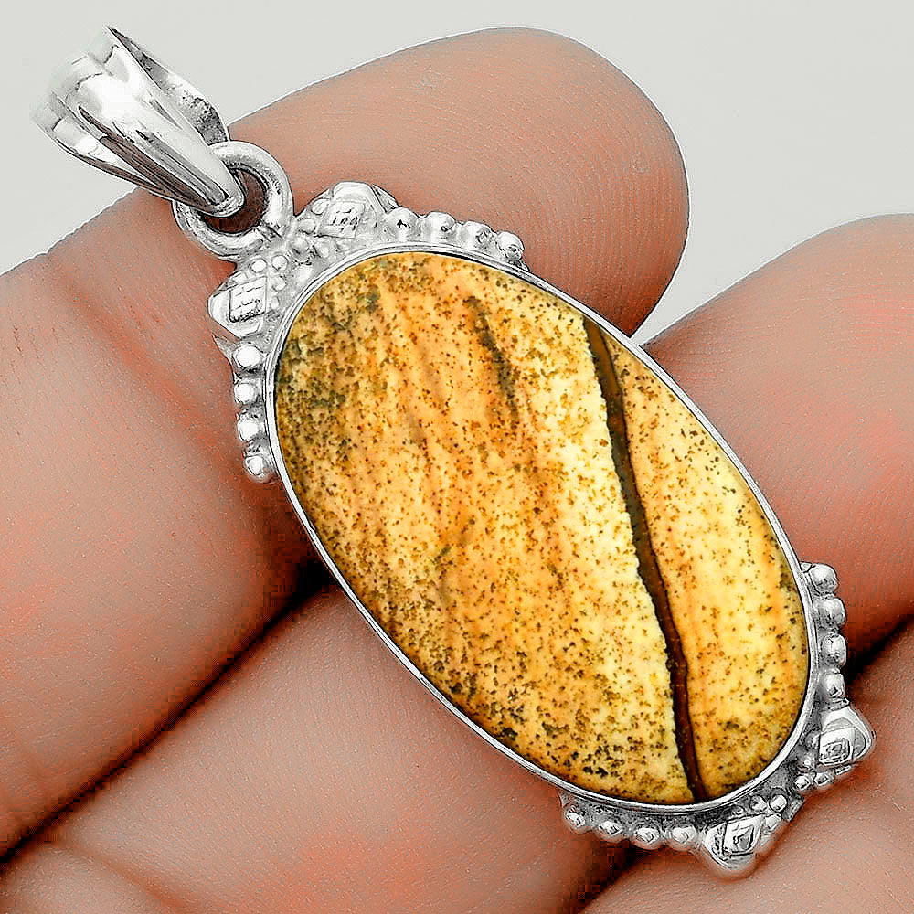Natural Picture Jasper Pendant P-1102 SDP123647