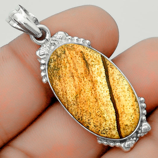 Natural Picture Jasper Pendant P-1102 SDP123647