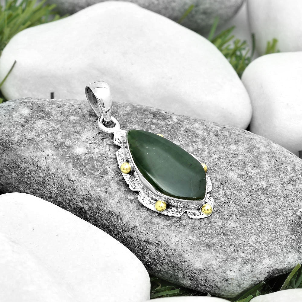Natural Chrome Chalcedony Pendant P-1485 SDP123723