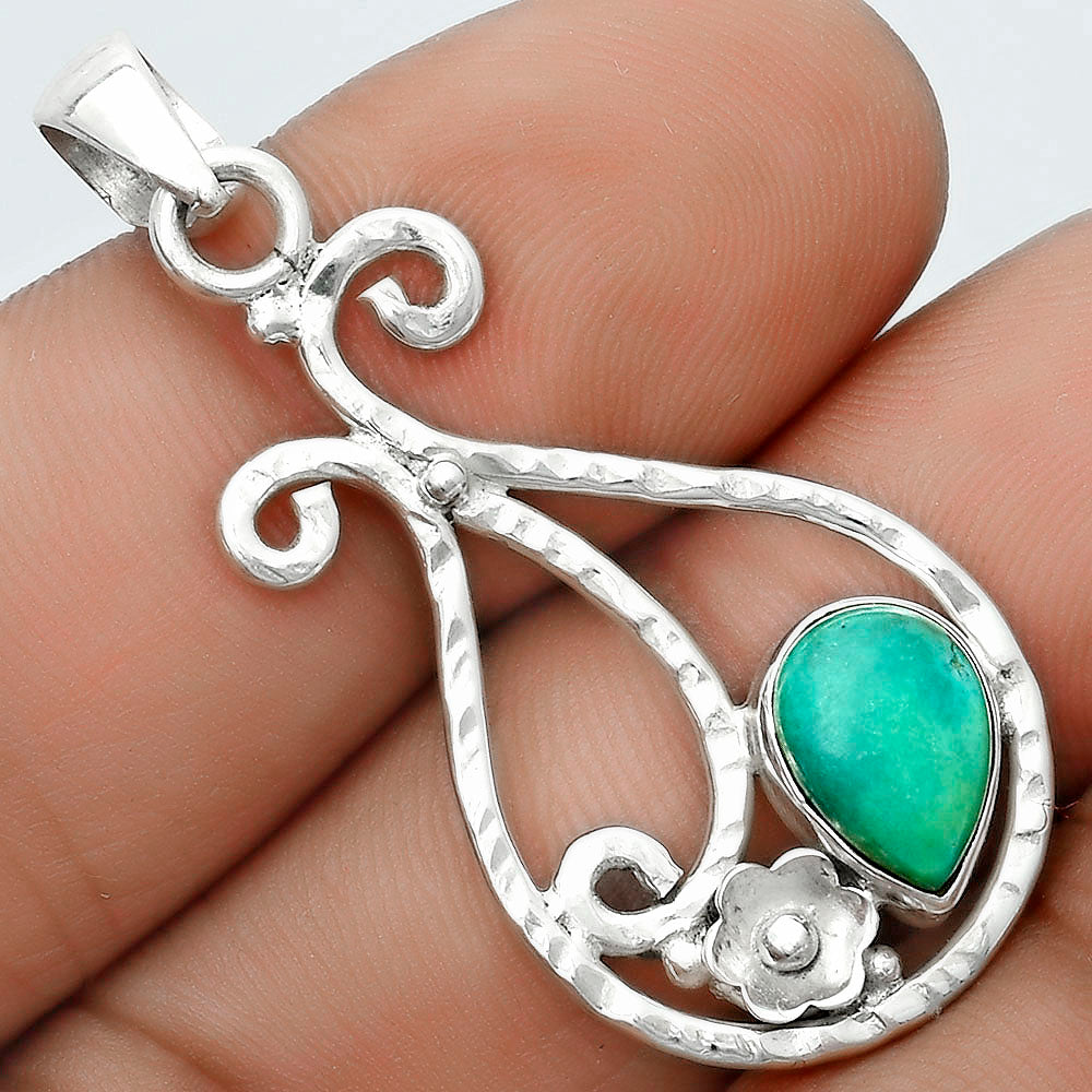 Natural Turquoise Magnesite Pendant P-1714 SDP123915