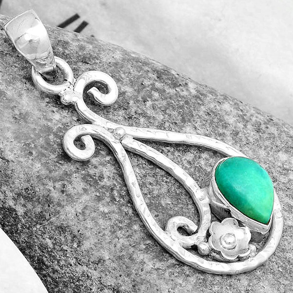 Natural Turquoise Magnesite Pendant P-1714 SDP123915