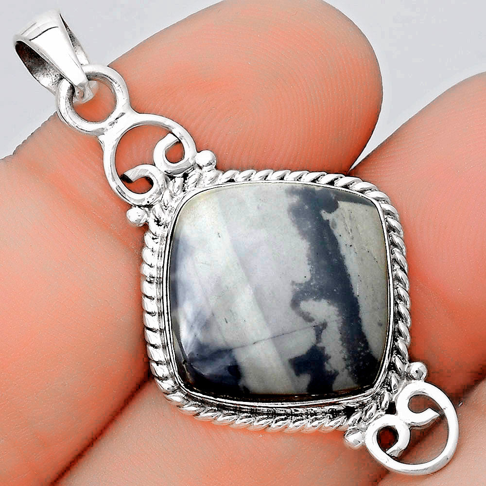 Natural Picasso Jasper Pendant P-1696 SDP124045