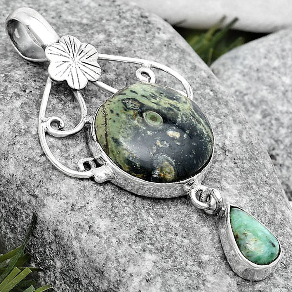 Star Galaxy Jasper & Larsonite Jasper Pendant P-1455 SDP125499