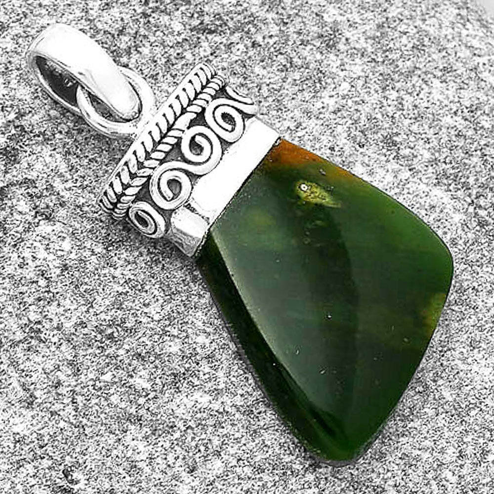 Natural Chrome Chalcedony Pendant P-1331 SDP127368