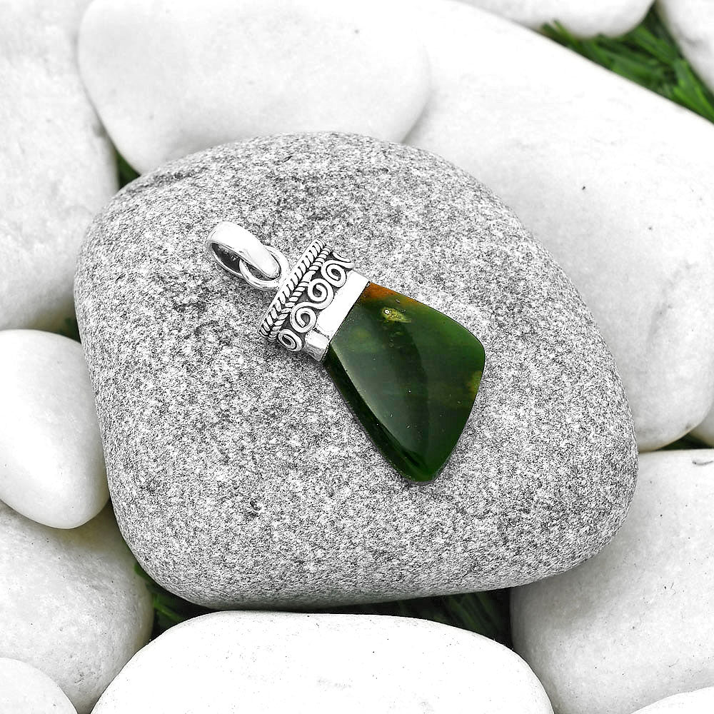 Natural Chrome Chalcedony Pendant P-1331 SDP127368
