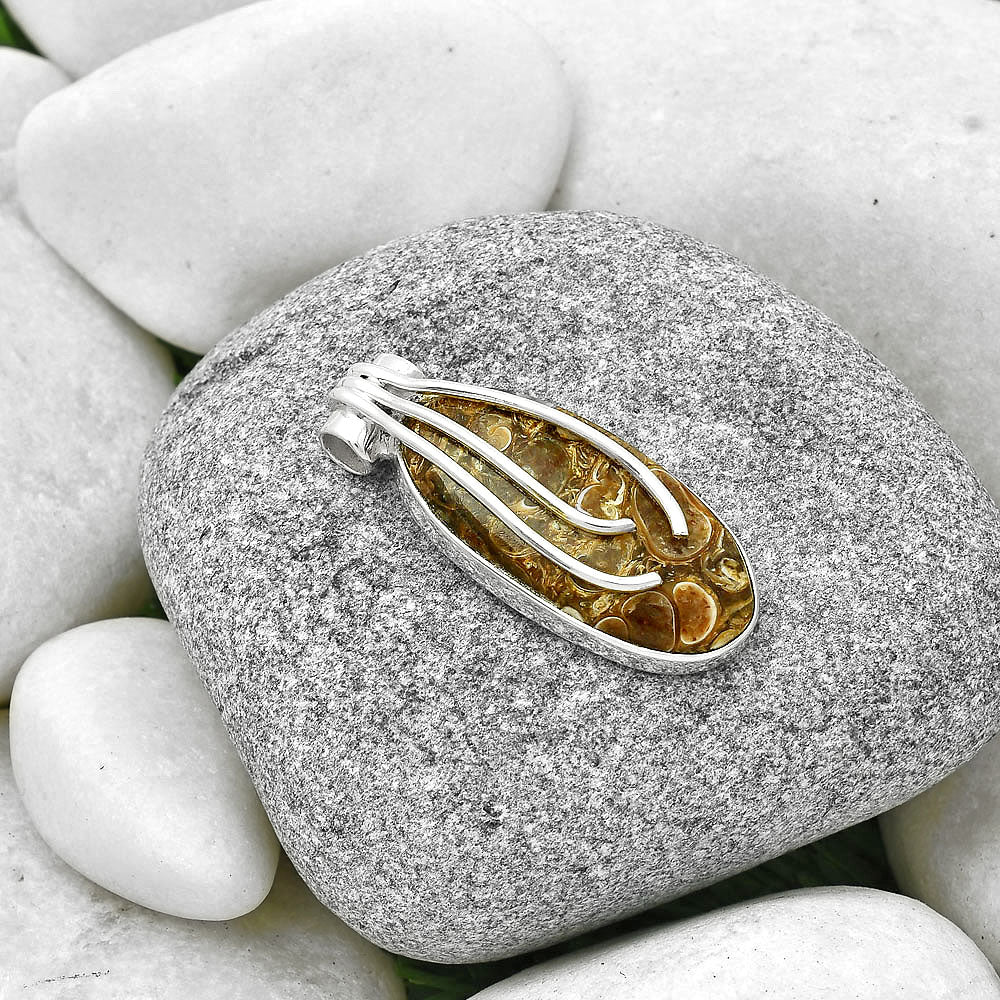 Natural Turtella Jasper - USA Pendant P-1675 SDP127480
