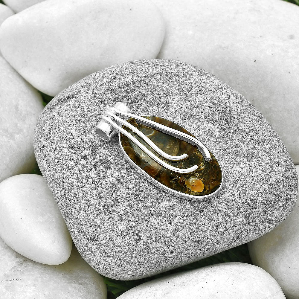 Natural Turtella Jasper - USA Pendant P-1675 SDP127482