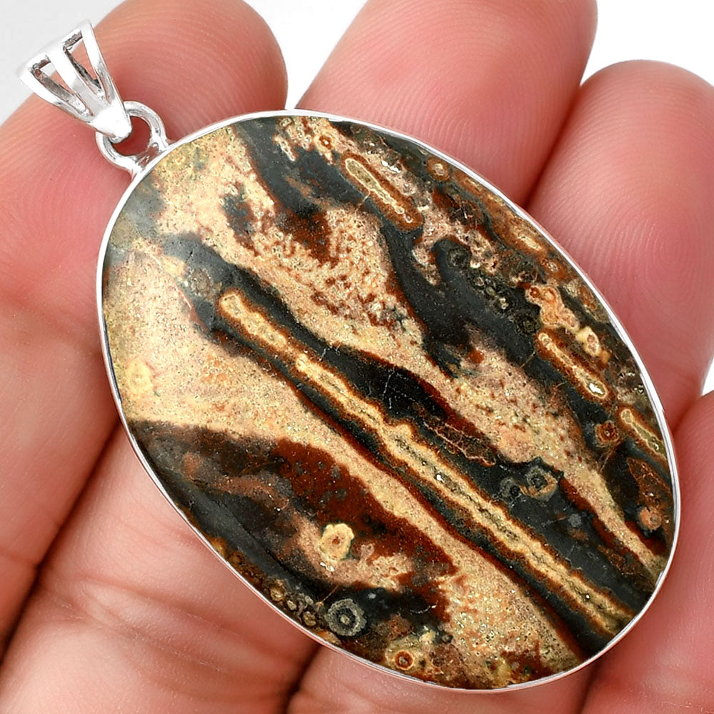 Natural Viper Skin Jasper Pendant P-1001 SDP128313