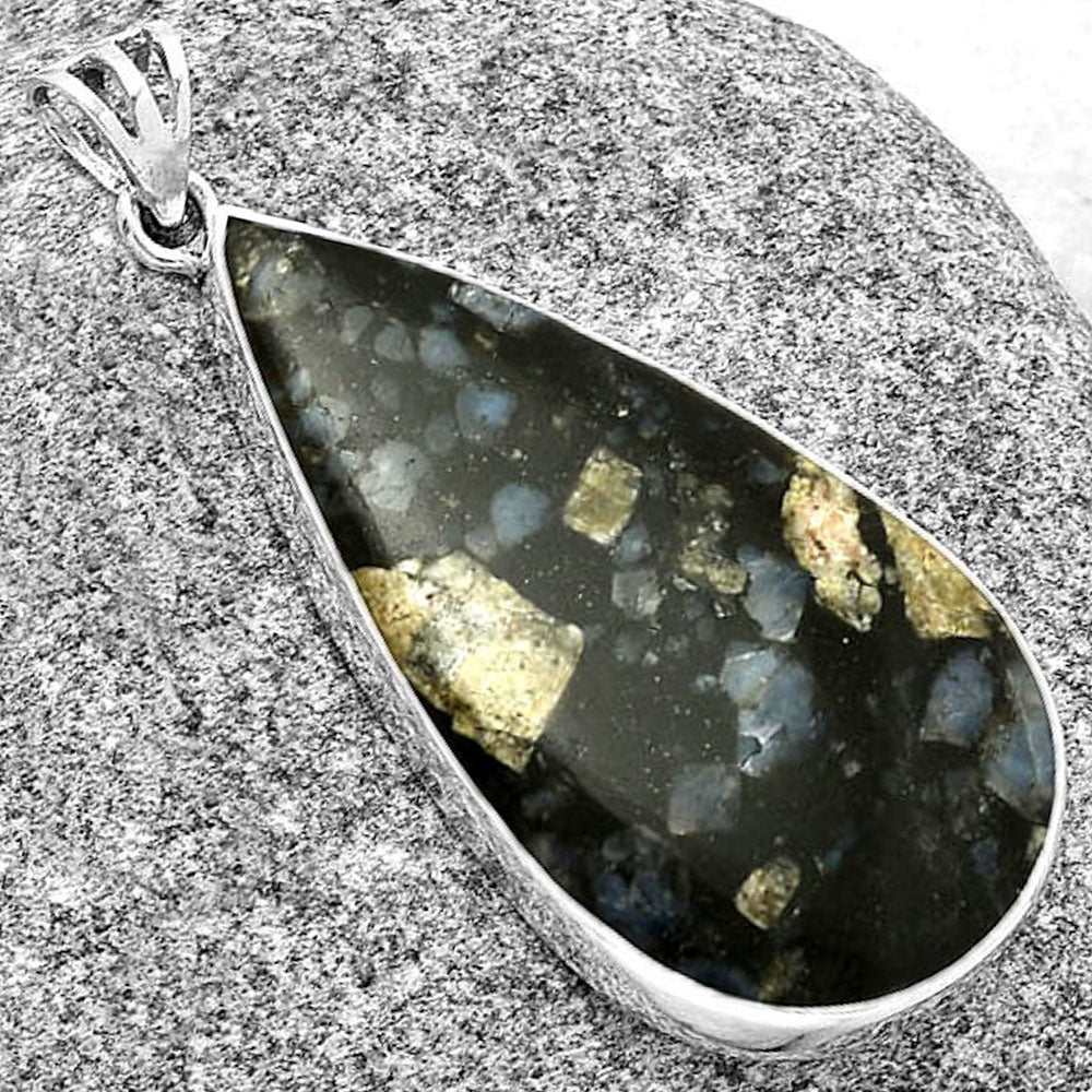 Llanite Blue Opal Crystal Sphere Pendant P-1001 SDP128498
