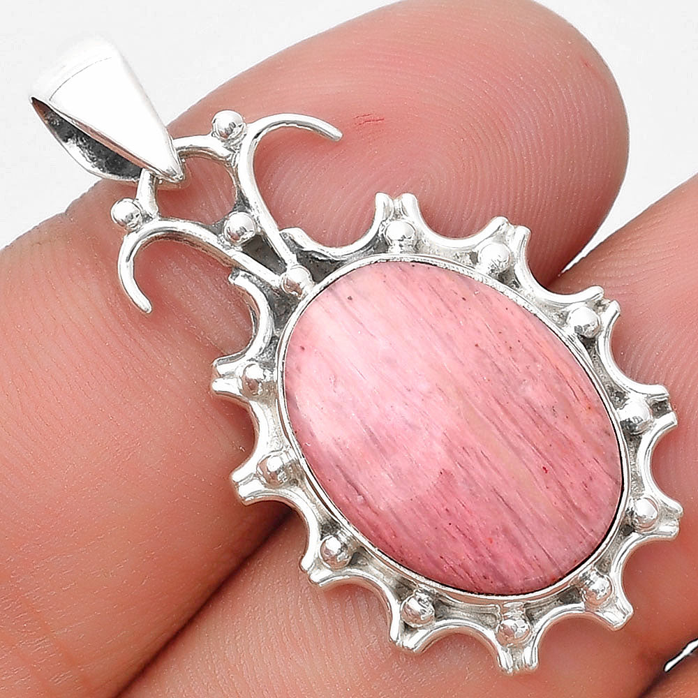 Natural Pink Tulip Quartz Pendant P-1249 SDP129396
