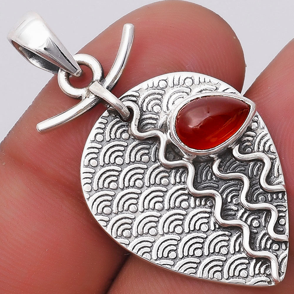 Natural Carnelian Pendant P-1267 SDP130324